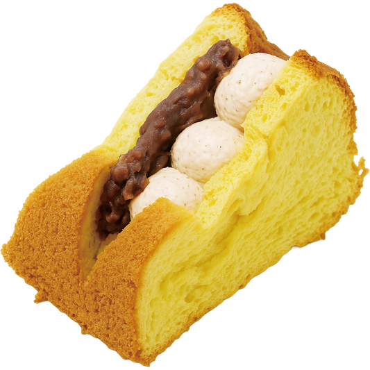 きな粉クリームとあんこの米粉シフォンサンド